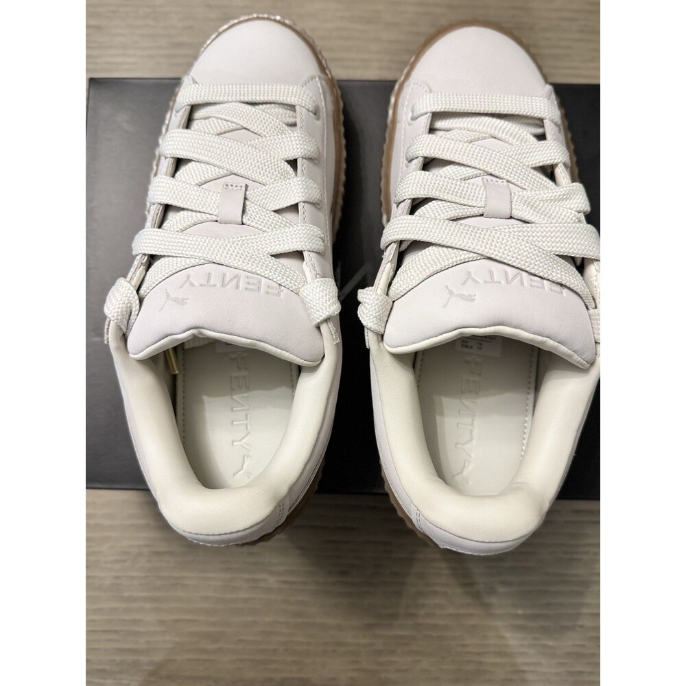 PUMA FENTY Junior Creeper Phatty Nubuck Sneakers. Warm White. Size 6.5 - Picture 7 of 10